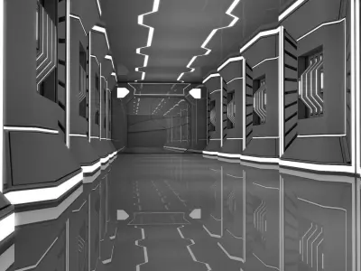 Sci Fi Corridor 3D model