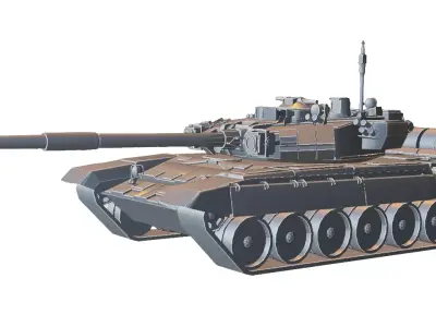 Modern Battle Tank 3D model