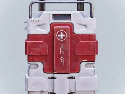 Sci-fi Med Kit Low-poly 3D model