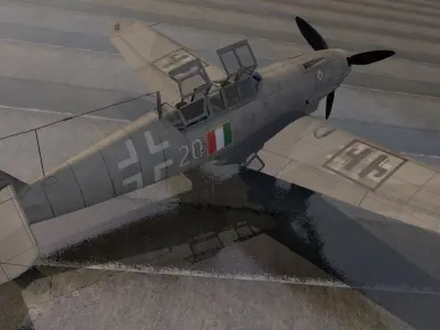 Messerschmitt Bf-109 G-12 3D model