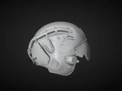 Military Helmet and Gas Mask 3D print model