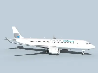 Bombardier CS100 Odyssey 3D model