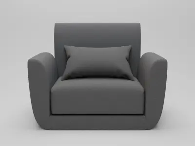 One place couch sofa Free 3D model