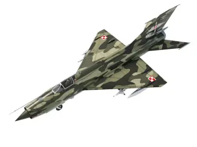 MIG-21 Fishbed - free Free low-poly 3D model