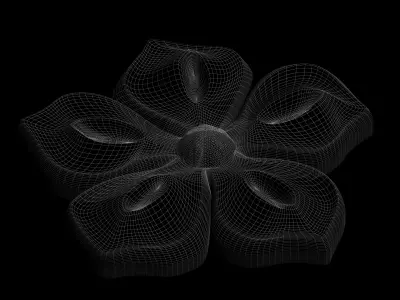 3D stl model of a flower for CNC router Free 3D print model
