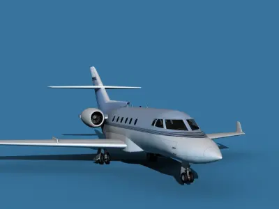 Hawker Siddley 800SR V09 3D model
