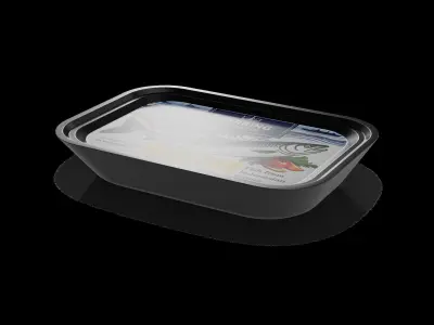 Herrings and herring products Smoked Herring Low-poly 3D model