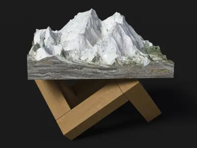 Everest Tabletop Model 3D model purchase
