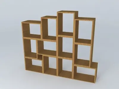 shelf niche niche bookshelf Free 3D model