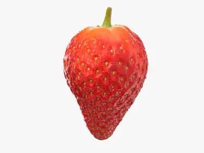 Strawberry Without Stem 03 3D model