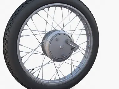 Moped wheel 3D model