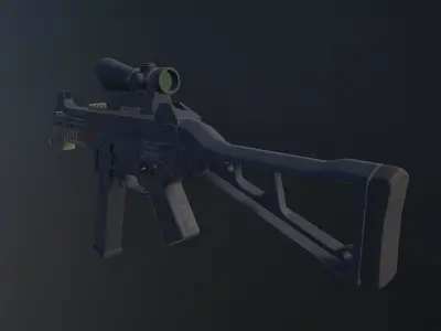 HK UMP-45 Free low-poly 3D model