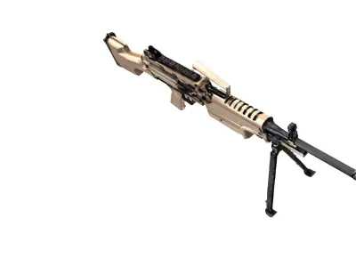 FN M249S weapon 3D model
