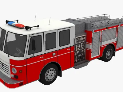 Modern Fire Truck 3D model