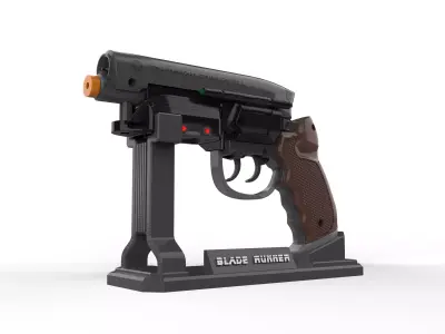 Deckards Blaster - BladeRunner - Commercial - Printable 3d model 3D print model