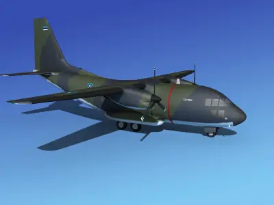 Alenia C-27A Spartan Estonia 3D model