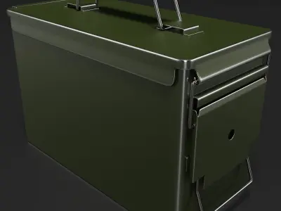 Metal Ammunition Case 3D model