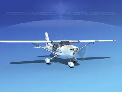 Cessna 172 Skyhawk 1967 V10 3D model