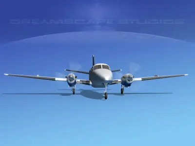 Beechcraft B99 Baltimore Clipper 3D model