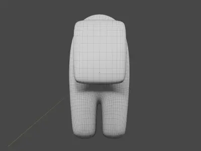 Among Us Game Character Free low-poly 3D model