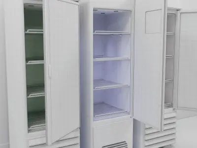 Commercial Beer Coolers and Beverage Display Collection 3D model