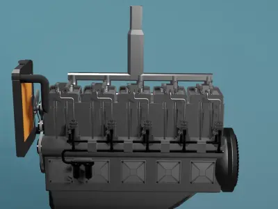 Mechnical Engine 3D model