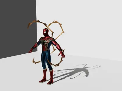iron spider with armor 3D model