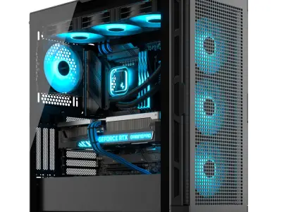 Gaming PC 16 3D model