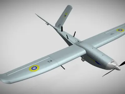 Ukrainian UAV GOR Tactical military reconnaissance drone  3D model