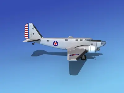 Douglas B-18A Bolo V04 3D model