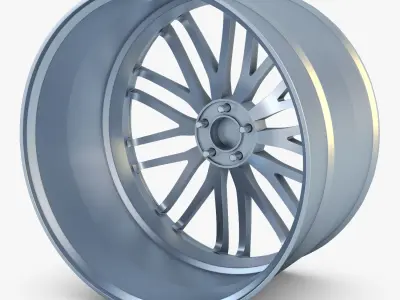 Vossen VFS4 20 wheel silver 3D model