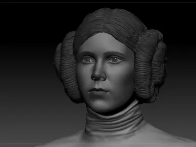 Carrie Fisher - Leia Organa - Star Wars A new hope 3D print model purchase