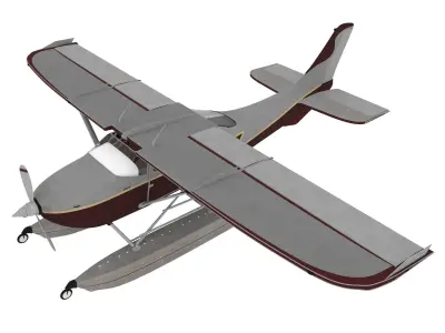 Aircraft06 float plane 3D model