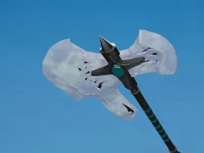 Diamond Axe PBR Low-Poly Game READY Low-poly 3D model