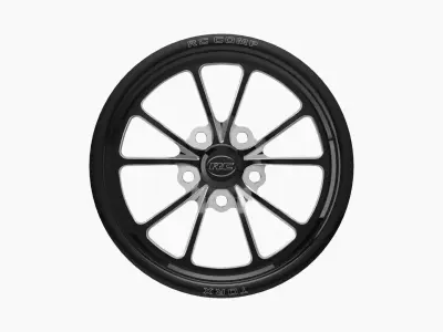 RC Components Torx drag front wheel Low-poly 3D model