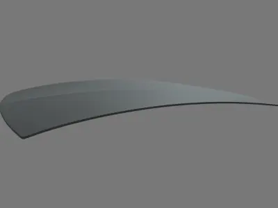 Car Bonnet 010 Low-poly 3D model