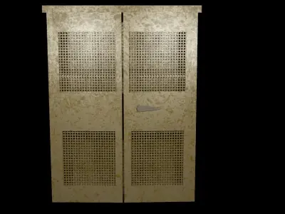 Military Locker - PBR Game Ready-  Low-poly 3D model Low-poly 3D model