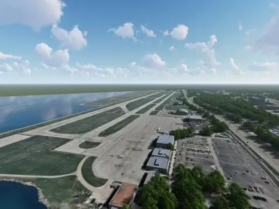 Burke Lakefront Airport 3D model