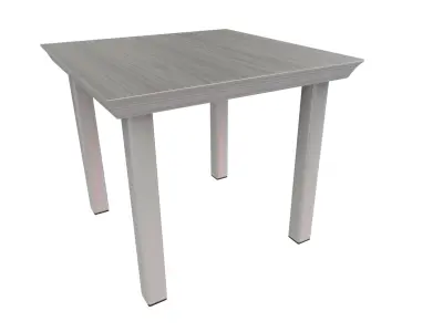 Outdoor Table Low-poly 3D model 12
