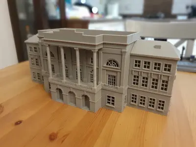 Palace 3D Model building Low-poly 3D model