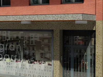 Building residential Low-poly 3D model