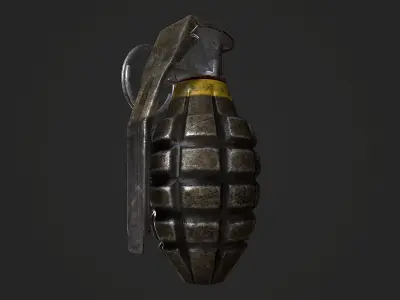 Grenade MK2 Low-poly 3D model