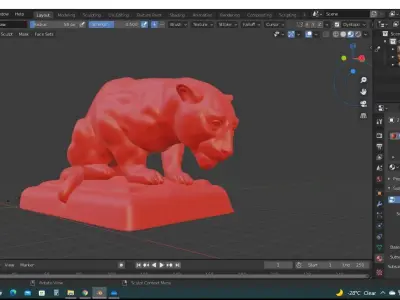 Mongolia leopard 2 Free 3D model