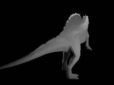 Rigged Spinosaurus Detailed Base Mesh Clean Topology   3D model
