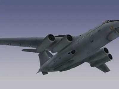 Russian A50-AWACS Low-poly 3D model