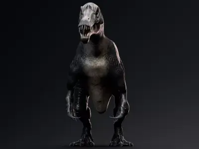 Dinosaur Baryonyx Walkeri Unreal Engine and Unity Project Low-poly 3D model