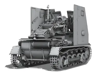 SD KFZ 101 PzKpfw 1 - Ausf B - Sturmpanzer 1 - Bison 3D model