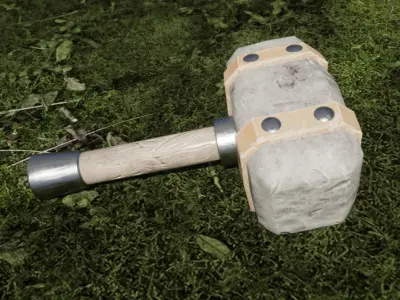 Stone Destroyer Free low-poly 3D model