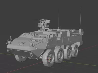 Stryker ICV M1126 Infantry Carrier Vehicle Free 3D print model