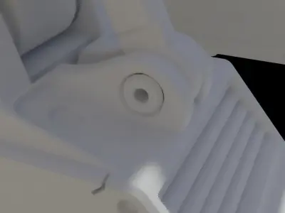 Futuristic warfare robot Low-poly 3D model